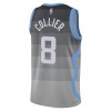 Camiseta Hombre NBA Utah Jazz Isaiah Collier 2025-26 Nike City Edition Gris Swingman